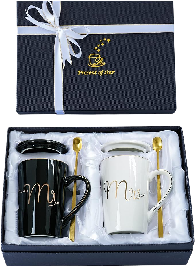 Mr and Mrs Coffee Mugs Set