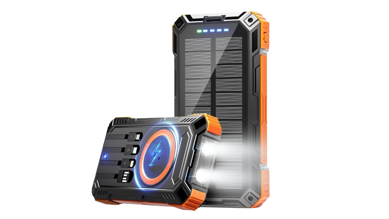 Solar Power Bank 49800mAh Wireless Portable Charger