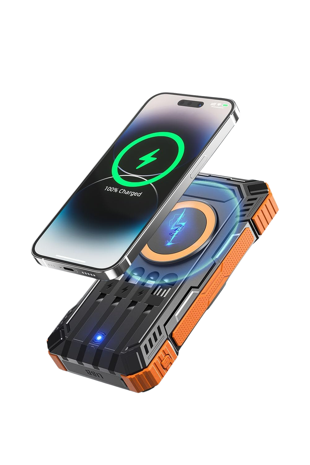 Solar Power Bank 49800mAh Wireless Portable Charger